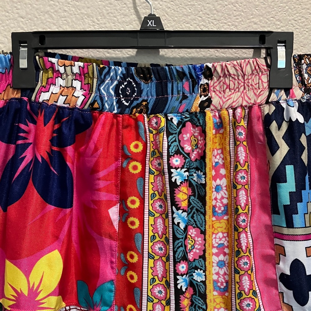 Handmade Colorful Patchwork Maxi Skirt NWOT - Picture 3 of 5